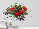 Fototapete Tomaten und Thymian