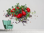 Fototapete Tomaten und Thymian