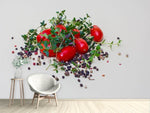 Fototapete Tomaten und Thymian