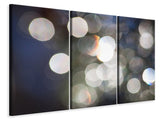 Leinwandbild 3-teilig Abstrakte Lichterpunkte