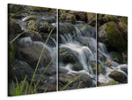Leinwandbild 3-teilig Inspiration Wasserfall