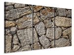Leinwandbild 3-teilig Riesen Steine