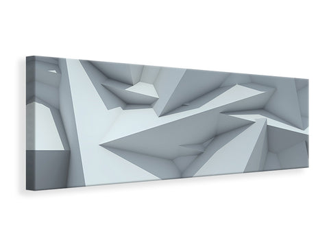 Leinwandbild Panorama 3D-Kristallo