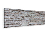 Leinwandbild Panorama Steinmauer