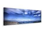 Leinwandbild Panorama Strandwellen
