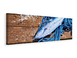 Leinwandbild Panorama Frisch gefangener Fisch